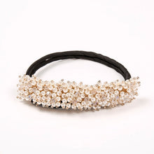 Lade das Bild in den Galerie-Viewer, M MISM Women Flower Donut Bun Maker Big Pearls Ribbon DIY Hair Style Making Tools Korean Fashion Style Hair Curler Accessories Itdinos
