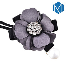 Lade das Bild in den Galerie-Viewer, M MISM Women Flower Donut Bun Maker Big Pearls Ribbon DIY Hair Style Making Tools Korean Fashion Style Hair Curler Accessories Itdinos
