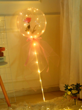 Lade das Bild in den Galerie-Viewer, LED DIY Luminous Balloon Rose Bouquet Christmas Decorate Gift Home Wedding Decor Ball Rose Valentines Day Gift Birthday Party Itdinos
