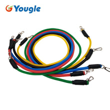 Lade das Bild in den Galerie-Viewer, YOUGLE 11pcs/set Pull Rope Fitness Exercises Resistance Bands Latex Tubes Pedal Excerciser Body Training Workout Yoga Itdinos
