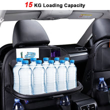 Lade das Bild in den Galerie-Viewer, Car Seat Back Organizer Pu Leather Pad Bag Car Storage Organizer Foldable Table Tray Travel Storage Bag Auto Accessories ITDinos®
