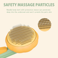 Load image into Gallery viewer, Pumpkin Self Cleaning Slicker Comb for Dog Cat Puppy Rabbit, Grooming Brush Itdinos
