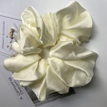 Lade das Bild in den Galerie-Viewer, Oversized Hair Scrunchies For Women Solid Satin Silk Scrunchie Hair Rubber Bands Elastic Hair Ties Accessories Ponytail Holder Itdinos
