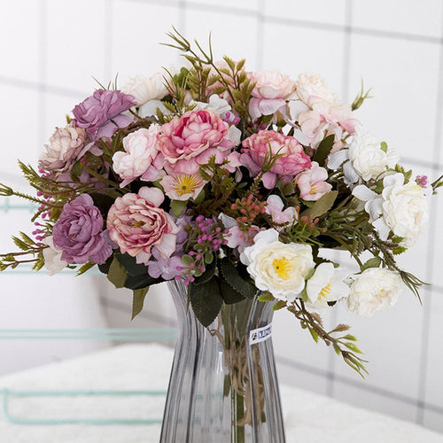 Vintage Silk Artificial Flowers Itdinos
