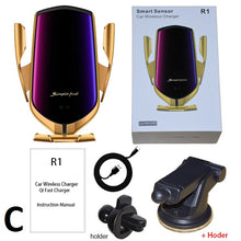 Lade das Bild in den Galerie-Viewer, 360 Rotation QI Silikon Pad Drahtlose Schnelle Auto Ladegerät Drahtlose Auto Telefon Halter
