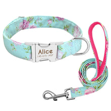 Load image into Gallery viewer, Dog Collar Custom Nylon Puppy Cat Dog Tag Collar Leash Pet Nameplate ID Collars Adjustable For Medium Large Dogs Itdinos
