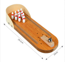 Lade das Bild in den Galerie-Viewer, Wooden Mini Bowling Tabletop Game Leisure Decompression toys Itdinos
