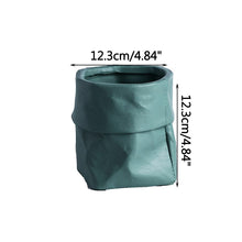 Lade das Bild in den Galerie-Viewer, Home Garden Nordic Ins Ceramic Kraft Paper Bag Flower Pot Green Plant Potted Creative Home Green Succulent Cactus Flower Pot Itdinos
