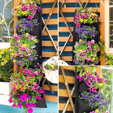 Lade das Bild in den Galerie-Viewer, NEW DESIGN Vertical Hanging Garden Planter Flower Pots Layout Waterproof Wall Mount Hanging Flowerpot Bag Indoor Outdoor Use Itdinos
