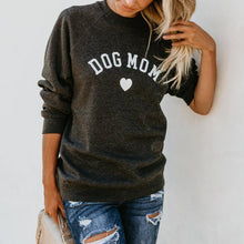 Load image into Gallery viewer, DOG MOM Funny Letter Print Sweatshirt Itdinos
