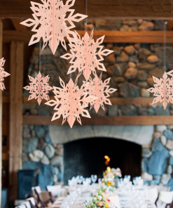 3D Snowflake Ornaments - Snowflake Party Decorations Itdinos