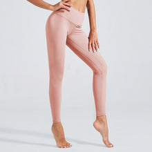 Lade das Bild in den Galerie-Viewer, Kaminsky Soft Naked-Feel Athletic Fitness Leggings Women Stretchy High Waist Gym Sport Pant High Quality Nylon Cross Belt Leggin Itdinos
