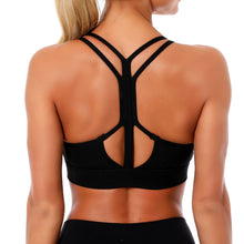 Lade das Bild in den Galerie-Viewer, Kaminsky Women Sport Bra Gathered Running Fitness Gym Shockproof Bra High Elasticity Breathable Sweat Tank Top Athletic Vest Itdinos

