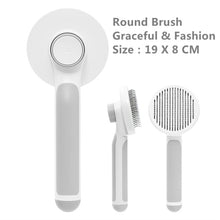 Load image into Gallery viewer, Pumpkin Self Cleaning Slicker Comb for Dog Cat Puppy Rabbit, Grooming Brush Itdinos
