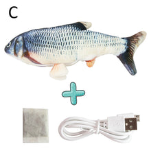 Lade das Bild in den Galerie-Viewer, New 30CM Electronic Pet Cat Toy Electric USB Charging Simulation Bouncing Fish Toys For Dog Cat Chewing Playing Biting Supplies Itdinos
