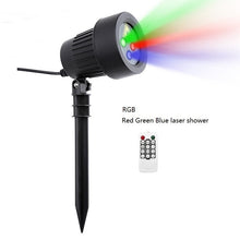 Lade das Bild in den Galerie-Viewer, Christmas Laser Projector Stars Red Green Blue Showers lights Outdoor Waterproof IP65 Garden Decoration Static Twinkle RF remote Itdinos
