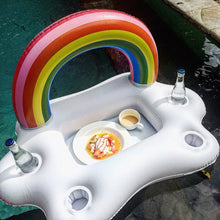 Lade das Bild in den Galerie-Viewer, Summer Party Bucket Rainbow Cloud Cup Holder Inflatable Pool Float Beer Drinking Cooler Table Bar Tray Beach Swimming Ring Itdinos
