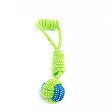 Lade das Bild in den Galerie-Viewer, 1PC Pet Supply Dog Toys Dogs Chew Teeth Clean Outdoor Training Fun Playing Green Rope Ball Toy For Large Small Dog Cat Itdinos
