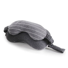 Lade das Bild in den Galerie-Viewer, 2 in 1 Grey Travel Neck Pillow Itdinos
