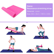 Lade das Bild in den Galerie-Viewer, 5pcs Yoga Accessories Set Yoga Ball Yoga Blocks Stretching Strap Resistance Loop Band Exercise Band Home Gym Fitness Equipment Itdinos
