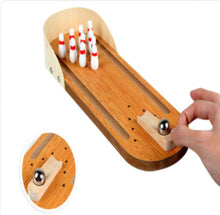Lade das Bild in den Galerie-Viewer, Wooden Mini Bowling Tabletop Game Leisure Decompression toys Itdinos
