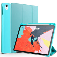 Lade das Bild in den Galerie-Viewer, Dreifach faltbares Standetui mit Stifthalter-Abdeckung für iPad Pro11 Tablet-Hülle
