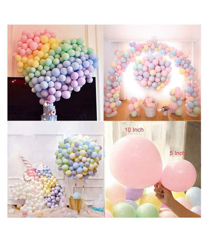 Happy Birthday Candy Balloons-Multicolour4 (Pack Of 50) + Free Mask Itdinos