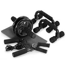 Lade das Bild in den Galerie-Viewer, Muscle Exercise Equipment Abdominal Press Wheel Roller Home Fitness Equipment Gym Roller Trainer with Push UP Bar Jump Rope Itdinos
