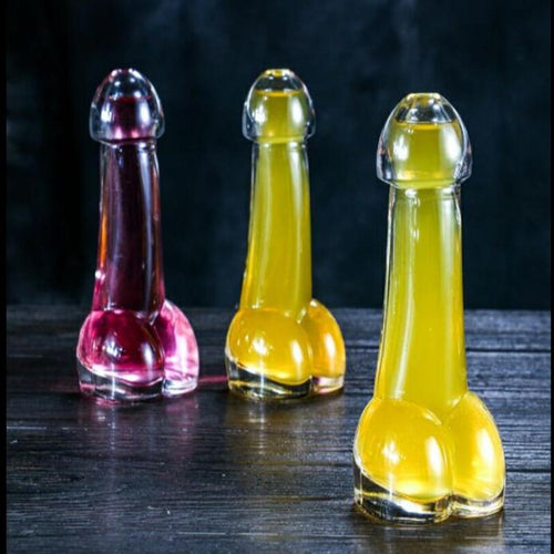 Funny Transparent Penis Shape Cocktail Glass for Party Bar Decoration Itdinos