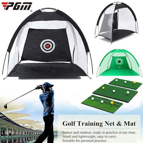 PGM Indoor Outdoor Foldable Golf Practice Net Golf Hitting Cage Garden Grassland Practice Tent Golf Training Equipment Itdinos