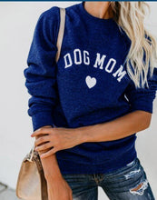 Load image into Gallery viewer, DOG MOM Funny Letter Print Sweatshirt Itdinos
