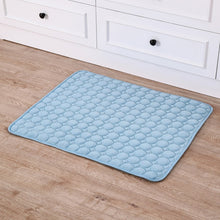 Load image into Gallery viewer, Pet Pad Summer Cooling Mat Dog Beds Mats Blue Pet Ice Pad Cool  Cold Silk Moisture-Proof  Cooler Mattress Cushion Puppy Itdinos

