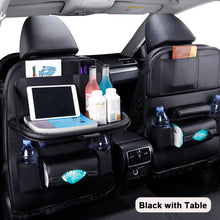 Lade das Bild in den Galerie-Viewer, Car Seat Back Organizer Pu Leather Pad Bag Car Storage Organizer Foldable Table Tray Travel Storage Bag Auto Accessories ITDinos®
