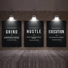 Lade das Bild in den Galerie-Viewer, Grind Hustle  Execution Wall Art Canvas Prints Office Decor Motivational Modern Art Entrepreneur Motivation Painting Pictures Itdinos
