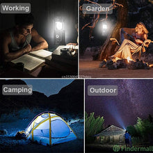 Lade das Bild in den Galerie-Viewer, 6 in 1 Portable Outdoor LED Camping Lantern With Fan Solar Charge Itdinos
