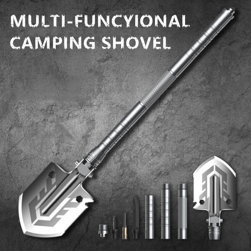Outdoor Multi-purpose Shovel Garden Tools Folding Military Shovel Camping Defense Security Tools Itdinos