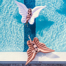 Lade das Bild in den Galerie-Viewer, Giant Angel Wings Inflatable Pool Floating Air Mattress Lazy Water Party Toy Riding Butterfly Swimming Ring Piscina 110*180cm Itdinos
