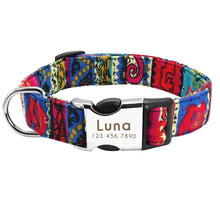 Load image into Gallery viewer, Dog Collar Nylon Pet Dog Tag Collar Adjustable Engraved Puppy Cat Nameplate ID Collars For Small Large Dogs Itdinos
