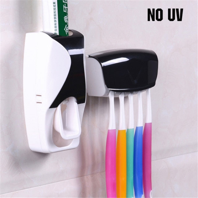 UV Toothbrush Holder Toothpaste Dispenser Solar Energy Itdinos