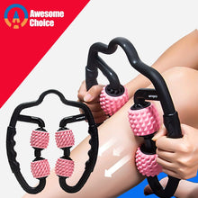Lade das Bild in den Galerie-Viewer, U Shape Trigger Point Massage Roller for Arm Leg Neck Muscle Tissue for Fitness Gym Yoga Pilates Sports 4 Wheel Itdinos
