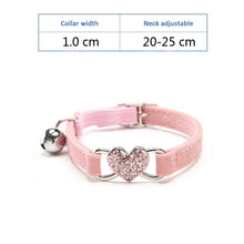 Load image into Gallery viewer, Cat Collar With Bell Collar For Cats Kitten Puppy Leash Collars For Cats Dog Chihuahua Pet Cat Collars Leashes Lead Pet Supplies Itdinos
