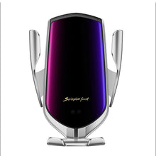 Lade das Bild in den Galerie-Viewer, Automatisches Klemmen 10W kabelloses Autoladegerät für iPhone XS XR X 8 11 Pro Samsung S20 S10 Qi Schnelllade-Autotelefonhalter

