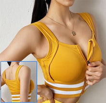Lade das Bild in den Galerie-Viewer, Cloud Hide Front Zipper Sports Bra Women Underwear Push Up Yoga Crop Top Bras Solid Athletic Vest Gym Fitness Shirt Sportswear Itdinos
