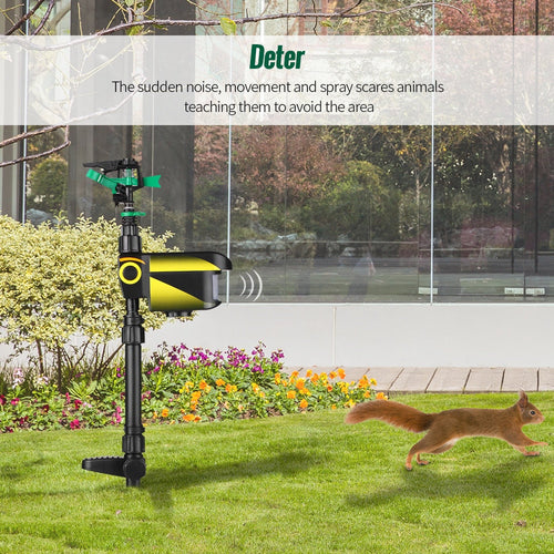 Solar Powered Motion Activated Animal Sprinkler Itdinos