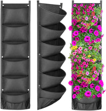 Lade das Bild in den Galerie-Viewer, NEW DESIGN Vertical Hanging Garden Planter Flower Pots Layout Waterproof Wall Mount Hanging Flowerpot Bag Indoor Outdoor Use Itdinos
