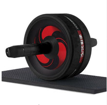 Lade das Bild in den Galerie-Viewer, New 2 in 1 Ab Roller&amp;Jump Rope No Noise Abdominal Wheel Ab Roller with Mat For Arm Waist Leg Exercise Gym Fitness Equipment Itdinos
