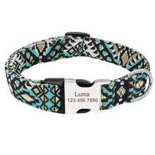 Load image into Gallery viewer, Dog Collar Nylon Pet Dog Tag Collar Adjustable Engraved Puppy Cat Nameplate ID Collars For Small Large Dogs Itdinos
