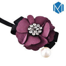 Lade das Bild in den Galerie-Viewer, M MISM Women Flower Donut Bun Maker Big Pearls Ribbon DIY Hair Style Making Tools Korean Fashion Style Hair Curler Accessories Itdinos
