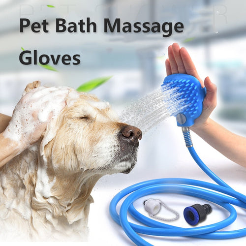 Pet Dog Bathing Glove Shower Massage Grooming Brush Itdinos