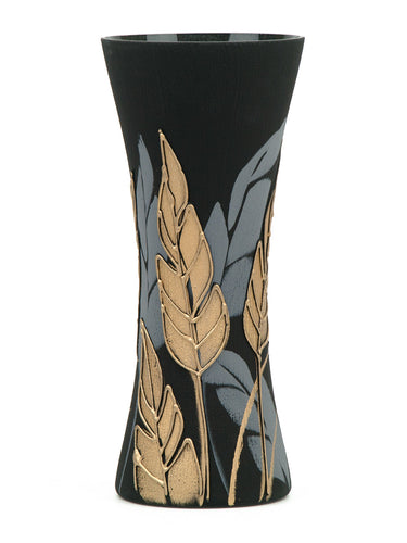 Handpainted Glass Vase for Flowers | Art Glass Vase | Home Room Decor | Table vase 12 in Itdinos